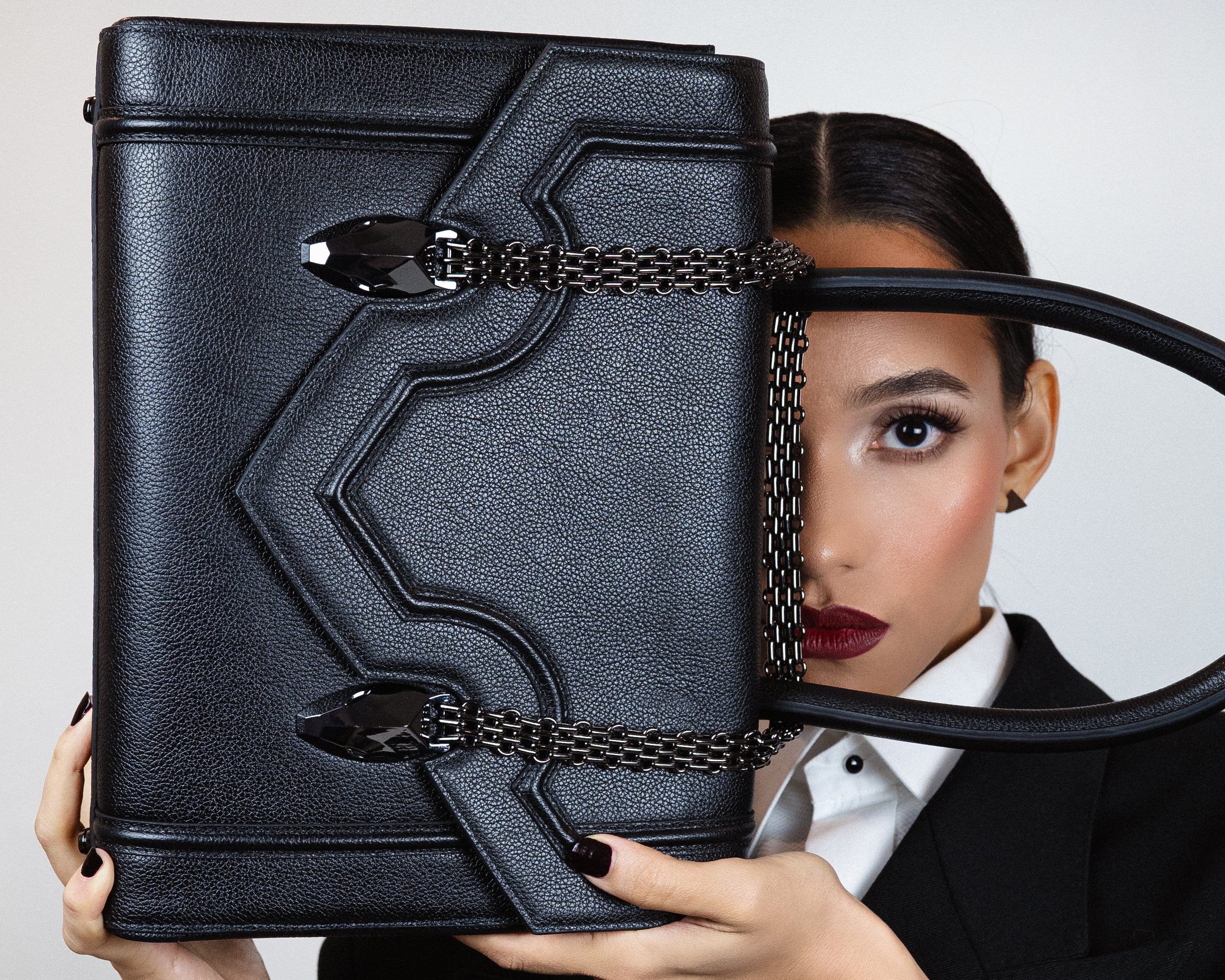 Gunmetal Icon Shoulder Bag