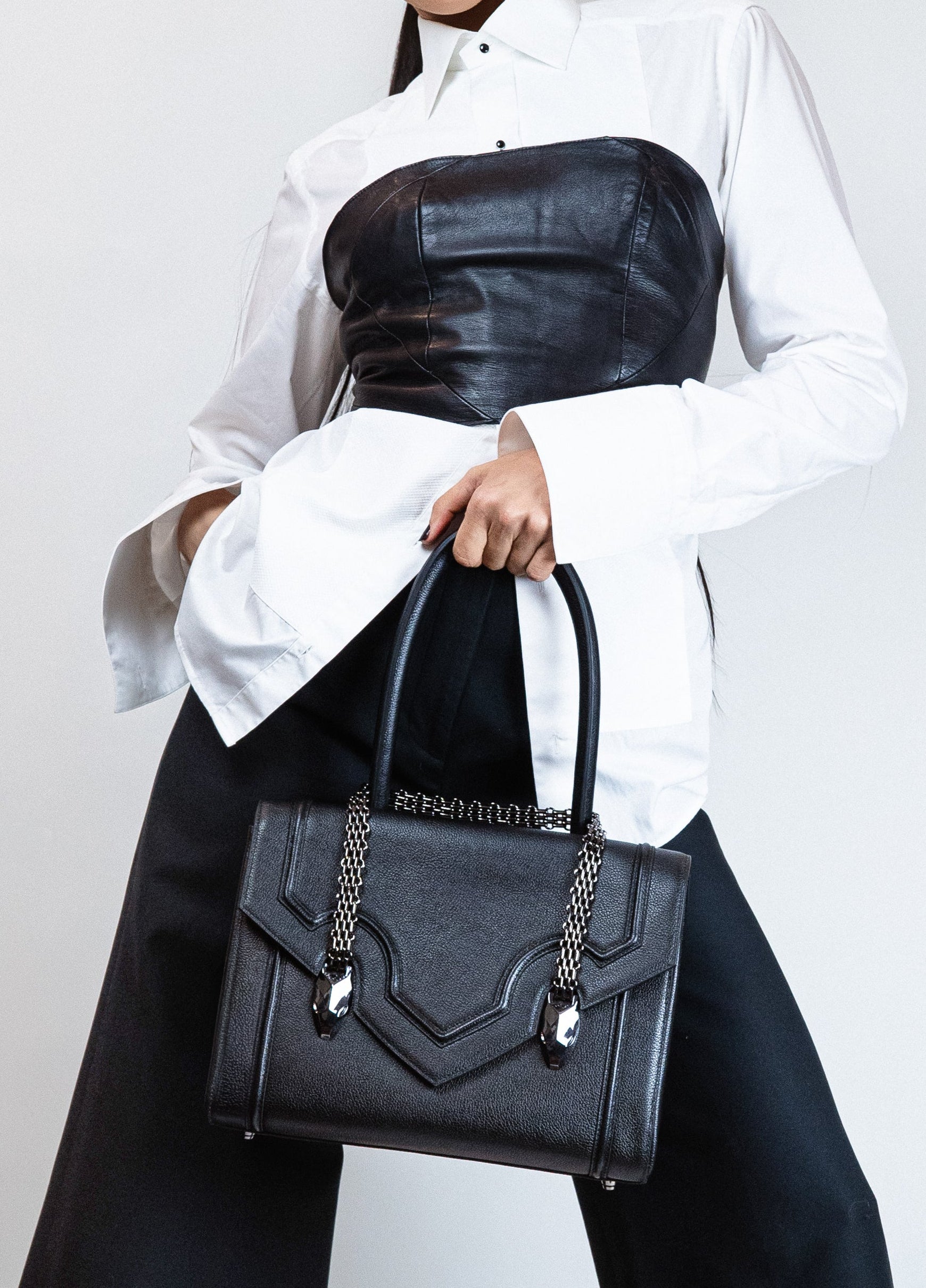 Gunmetal Icon Shoulder Bag